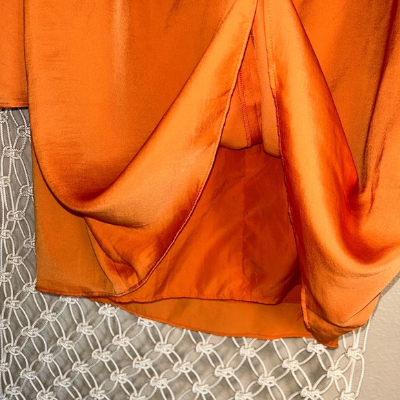 VENUS Womens ORANGE Dress BELL Sleeves Boho Hippie Size Medium - Picture 4 of 8